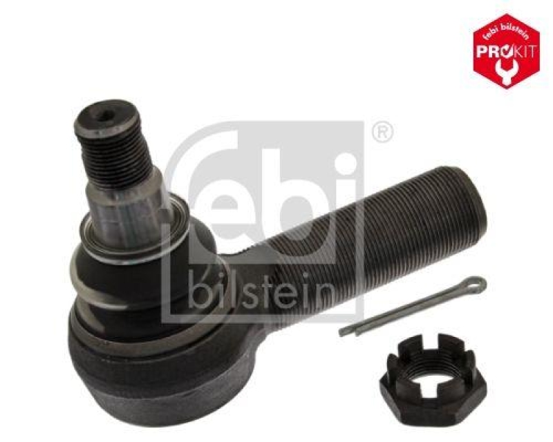 FEBI BILSTEIN 18340 Spurstangenendstück mit Kronenmutter und Splint für Volvo