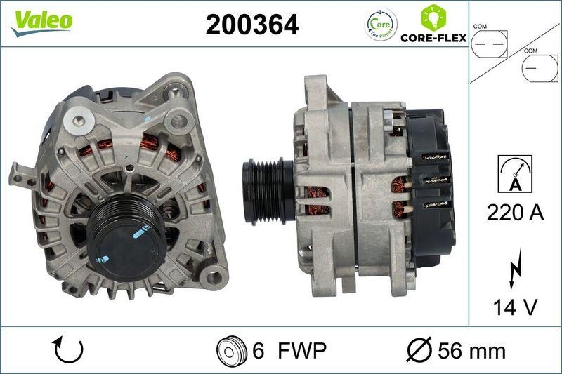 VALEO 200364 Generator - CORE-FLEX - FORD