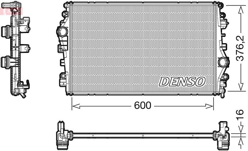 DENSO DRM01009 Kühler ALFA ROMEO GIULIA (952_) 2.2 D (952AEM250, 952AEA250) (15- )