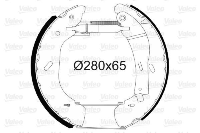 VALEO 554872 Bremsbacken-Satz-KIT