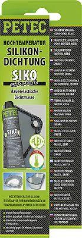 PETEC 97780 Hochtemperatur-Silikondichtung dauerelastisch siko schwarz 70ml