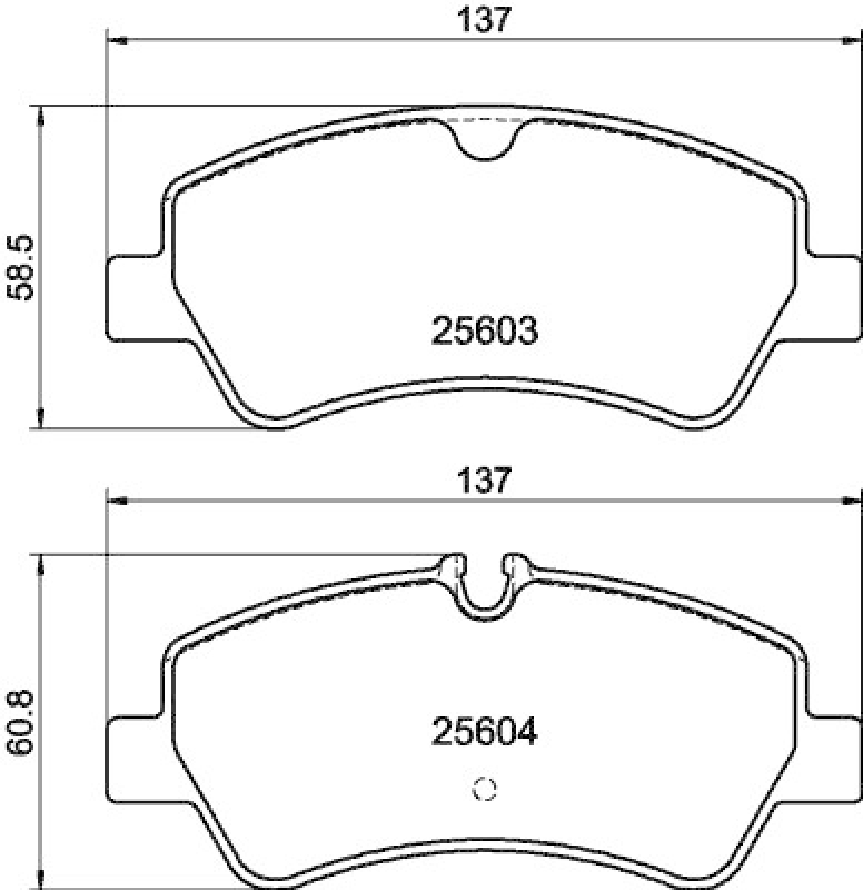 HELLA 8DB 355 020-721 Bremsbelagsatz Scheibenbremse