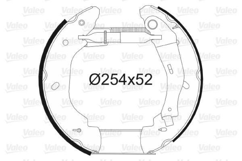 VALEO 554873 Bremsbacken-Satz-KIT