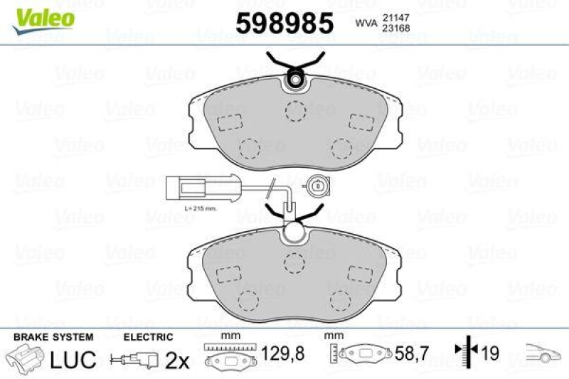 VALEO 598985 SBB-Satz PREMIUM