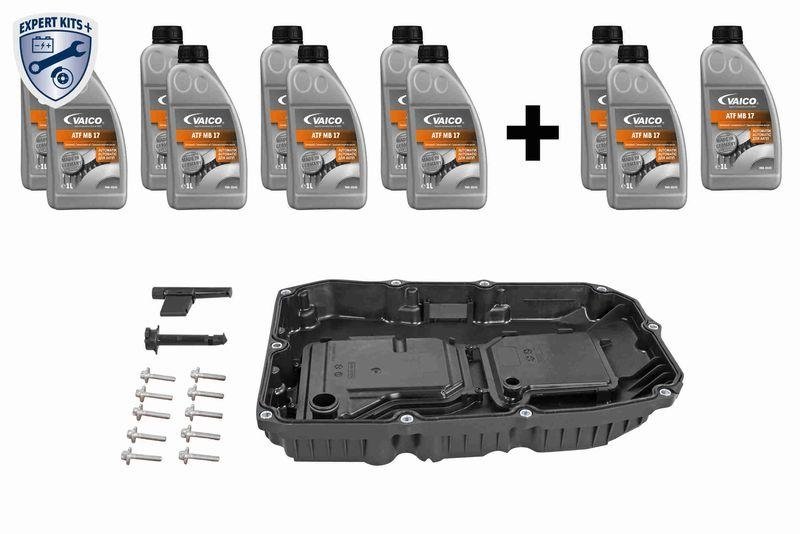 VAICO V30-3696-xxL Teilesatz, Automatikgetriebe-Ölwechsel 9-Gang Hybrid (9G-Tronic 725.0) für MERCEDES-BENZ