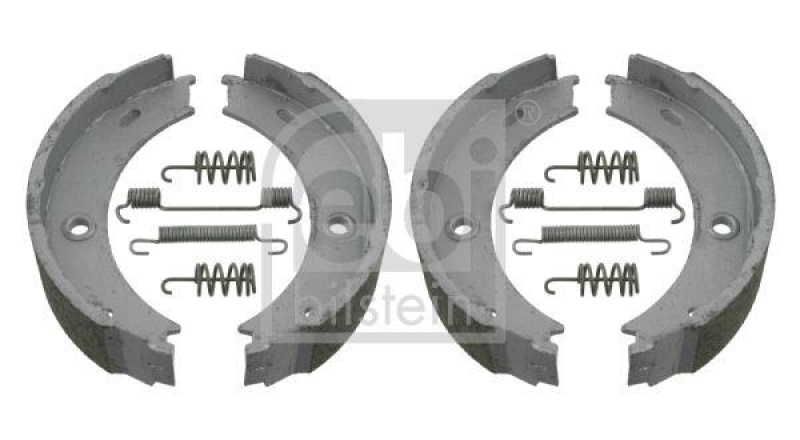 FEBI BILSTEIN 23191 Bremsbackensatz für Feststellbremse, mit Anbaumaterial für Mercedes-Benz