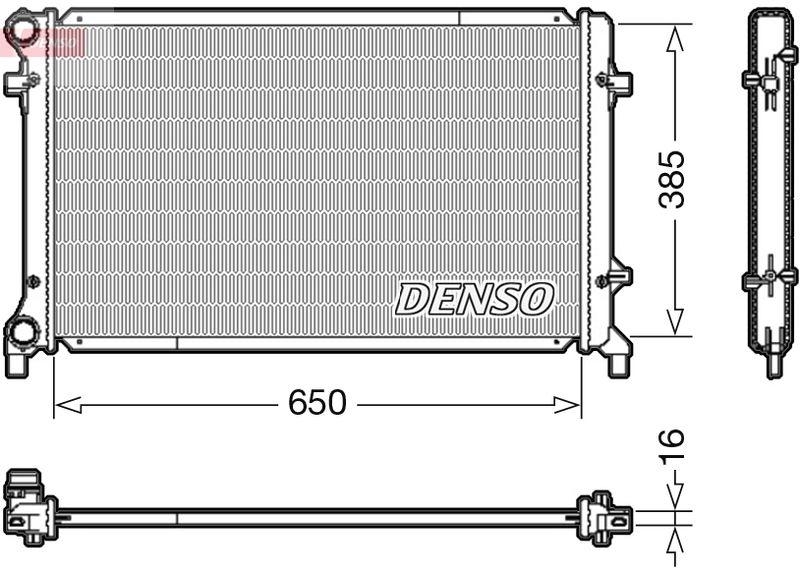 DENSO DRM02014 Kühler SKODA OCTAVIA Combi (1Z5) 1.4 05/2006->06/2013