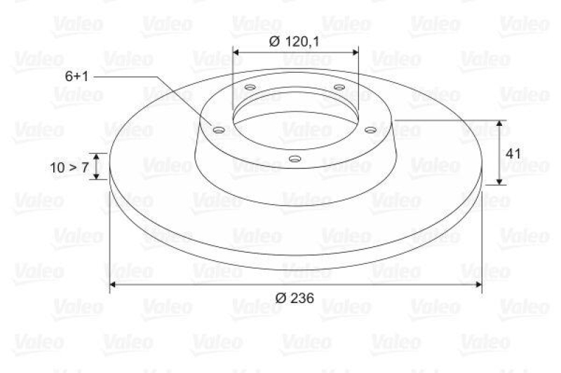 VALEO 186186 Bremsscheibe