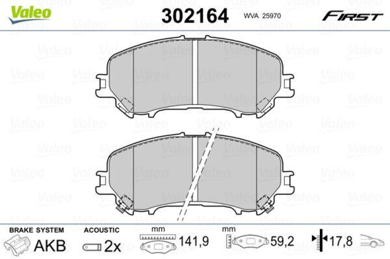 VALEO 302164 SBB-Satz FIRST