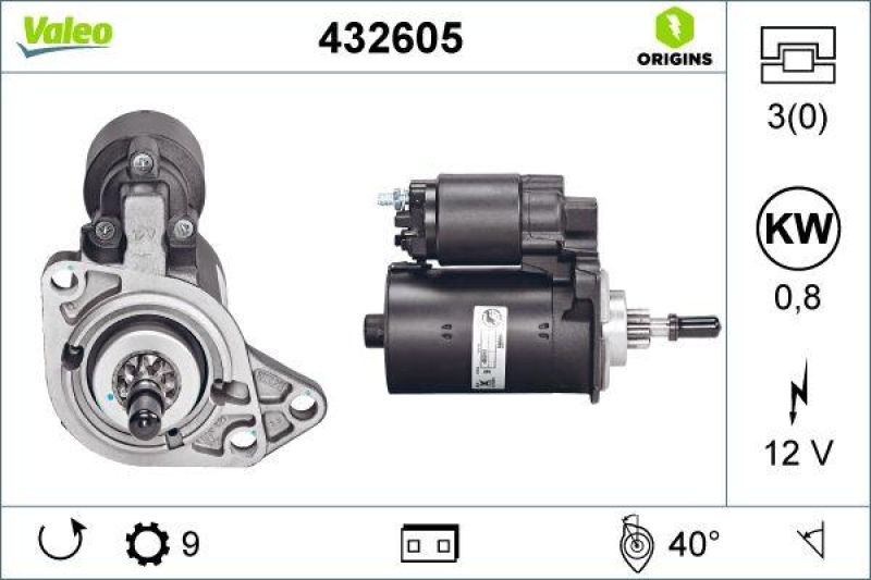 VALEO 432605 Starter Neu - ORIGINS