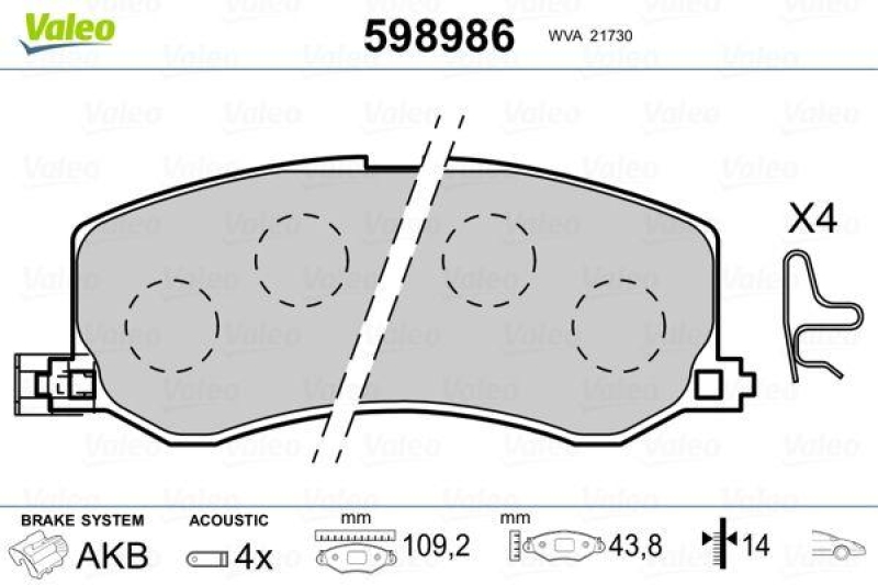 VALEO 598986 SBB-Satz PREMIUM