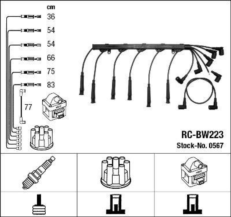 NGK 0567 Zündleitungssatz