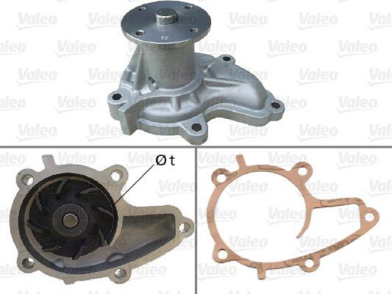 VALEO 506737 Wasserpumpe NISSAN NISSAN ALMERA