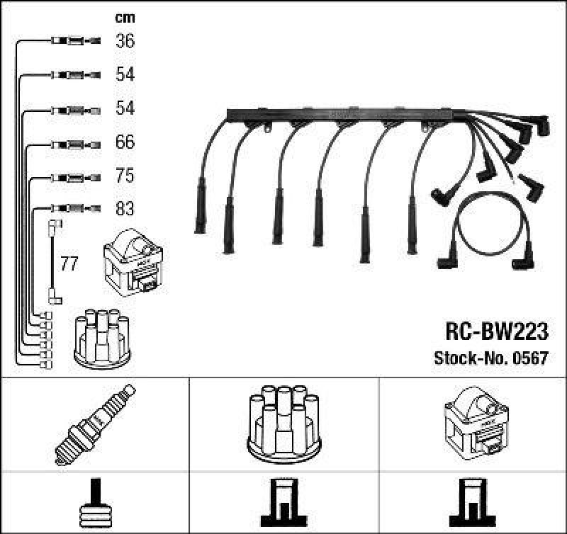 NGK 0567 Zündleitungssatz