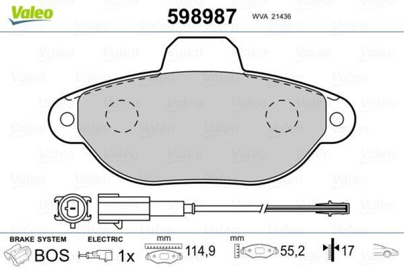 VALEO 598987 SBB-Satz PREMIUM