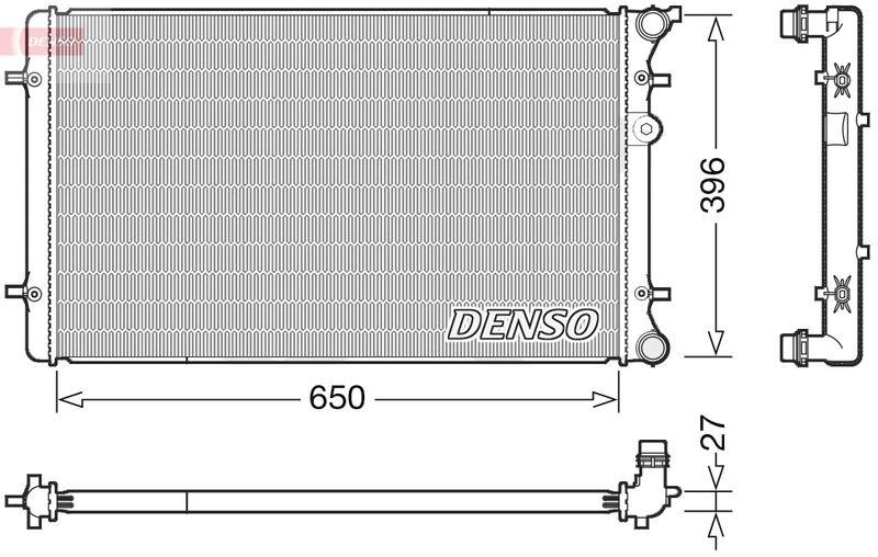 DENSO DRM02025 Kühler VW GOLF IV (1J1) 1.4 16V (97-05)