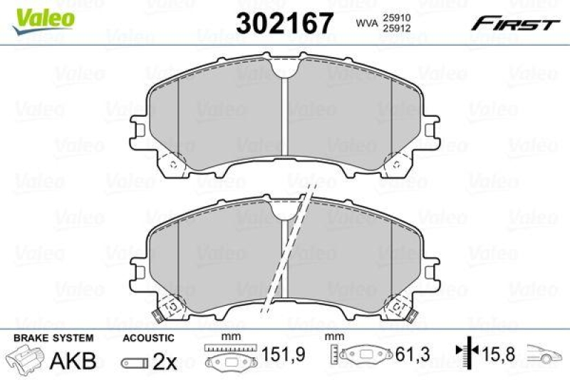 VALEO 302167 SBB-Satz FIRST