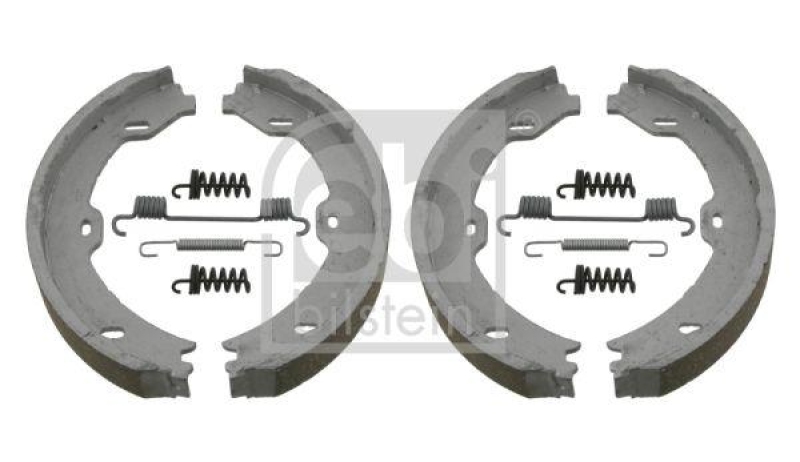 FEBI BILSTEIN 23195 Bremsbackensatz für Feststellbremse, mit Anbaumaterial für Mercedes-Benz