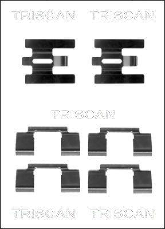 TRISCAN 8105 271603 Montagesatz, Scheibenbremsbelag für Volvo