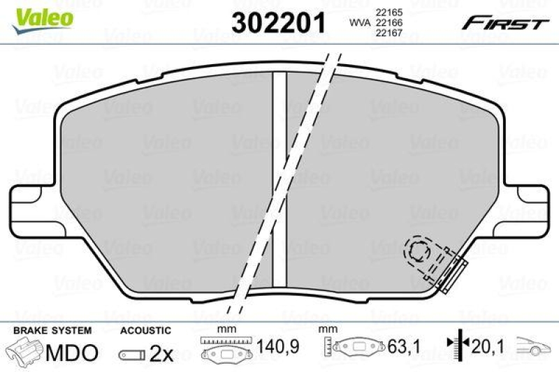 VALEO 302201 SBB-Satz FIRST