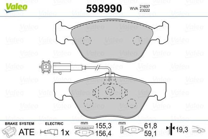 VALEO 598990 SBB-Satz PREMIUM