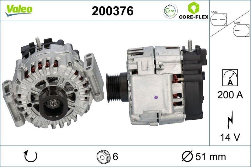 VALEO 200376 Generator - CORE-FLEX - DAIMLER