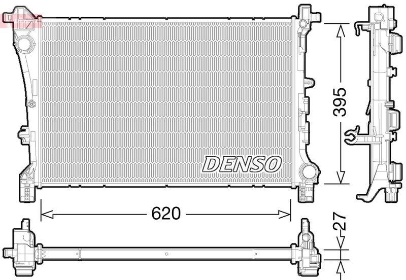 DENSO DRM09167 Kühler FIAT 500L 1.6 D Multijet (2012 - )