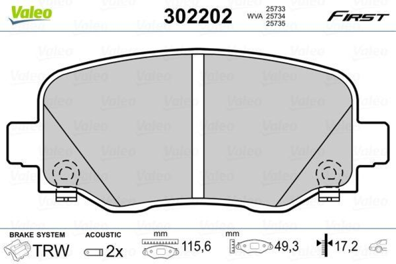 VALEO 302202 SBB-Satz FIRST