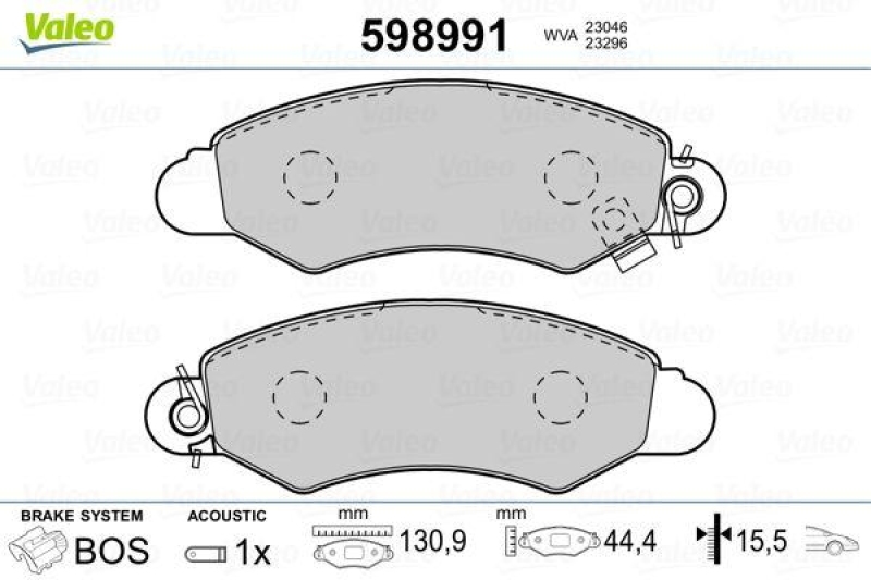 VALEO 598991 SBB-Satz PREMIUM