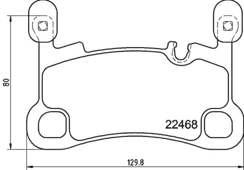 HELLA 8DB 355 039-111 Scheibenbremsbelagsatz