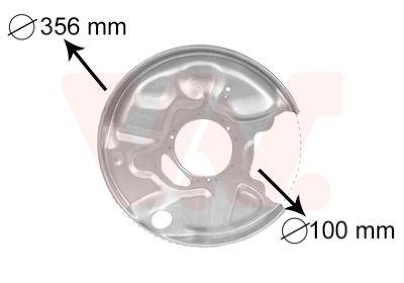 VAN WEZEL 3029374 Spritzblech Bremsscheibe hinten rechts