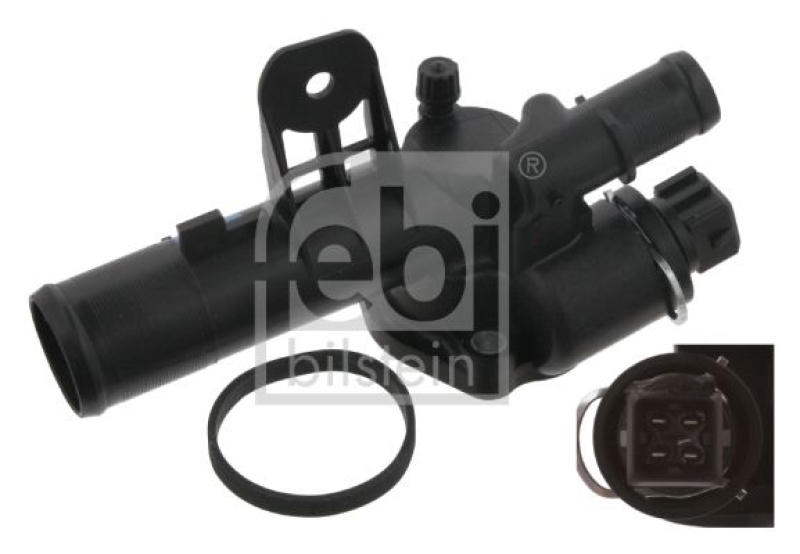 FEBI BILSTEIN 32651 Thermostat mit Gehäuse, Dichtung und Temperatursensor für Renault