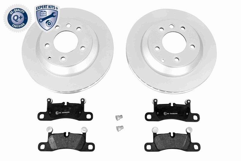 VAICO V10-7596 Bremsensatz, Scheibenbremse Hinterachse für VW