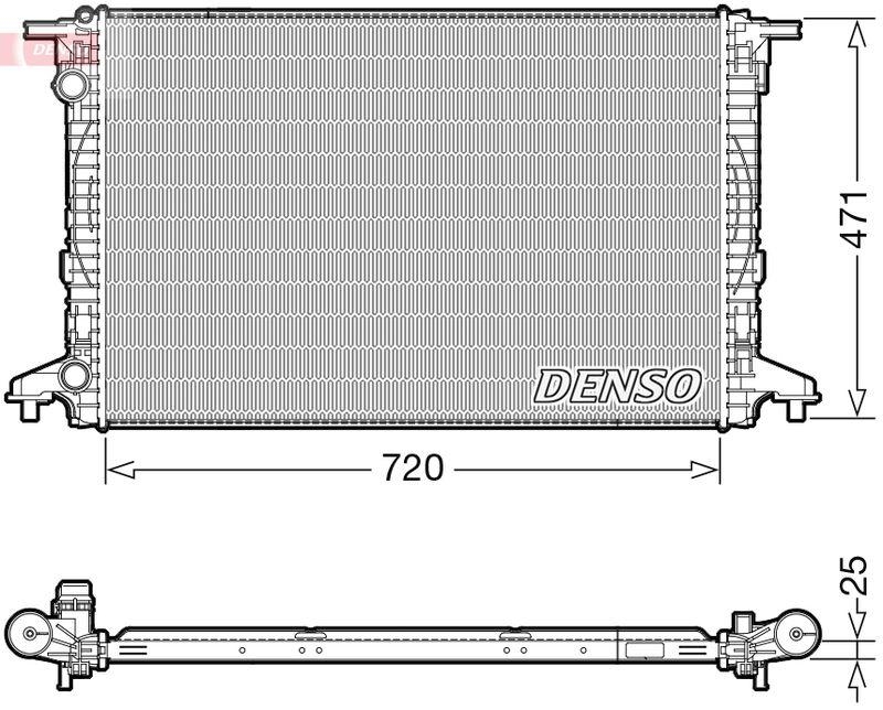 DENSO DRM02043 Kühler AUDI A4 Avant (8W5, 8WD, B9) 2.0 TDI 2.0 (01-19)