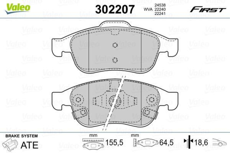 VALEO 302207 SBB-Satz FIRST