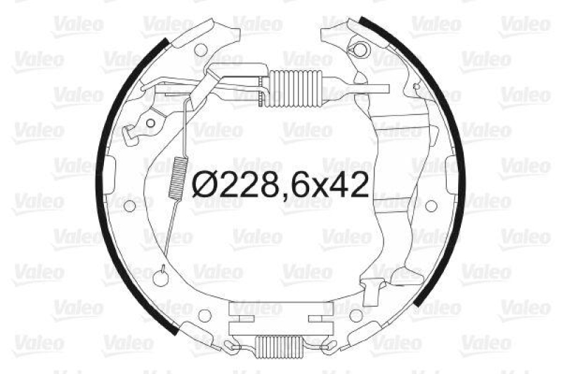 VALEO 554882 Bremsbacken-Satz-KIT