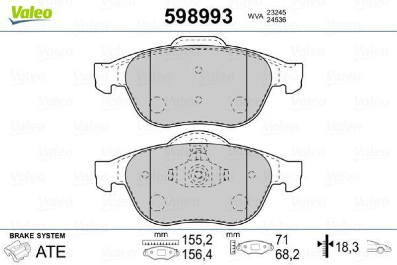 VALEO 598993 SBB-Satz PREMIUM