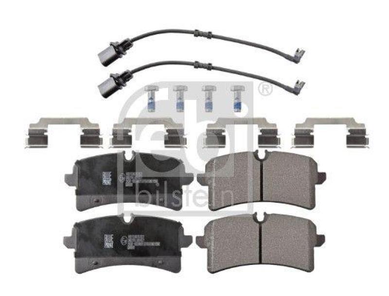 FEBI BILSTEIN 116341 Bremsbelagsatz mit Befestigungsmaterial für VW-Audi