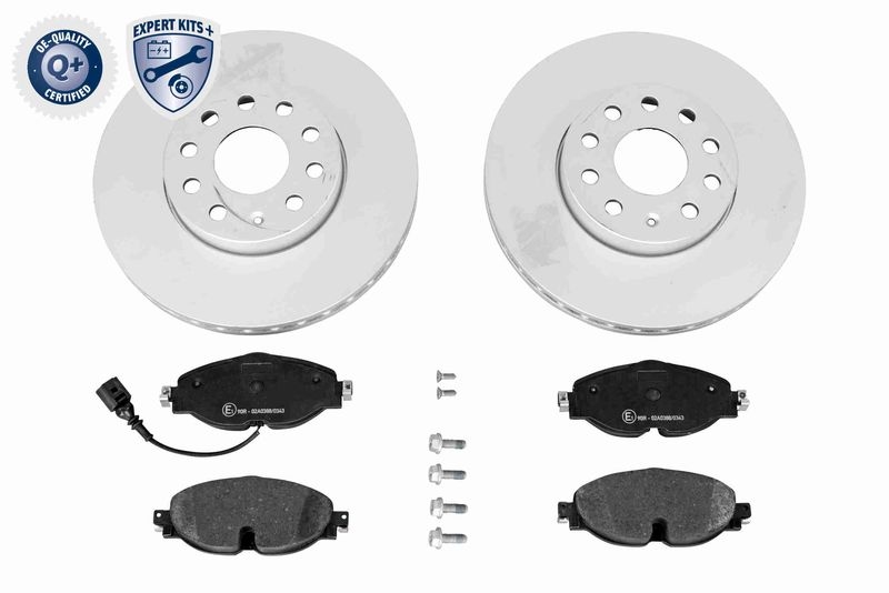 VAICO V10-7597 Bremsensatz, Scheibenbremse Vorderachse für VW