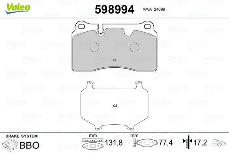 VALEO 598994 SBB-Satz PREMIUM