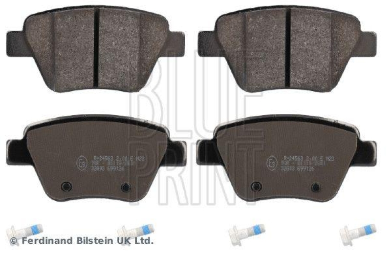 BLUE PRINT ADV184218 Bremsbelagsatz mit Schrauben für VW-Audi