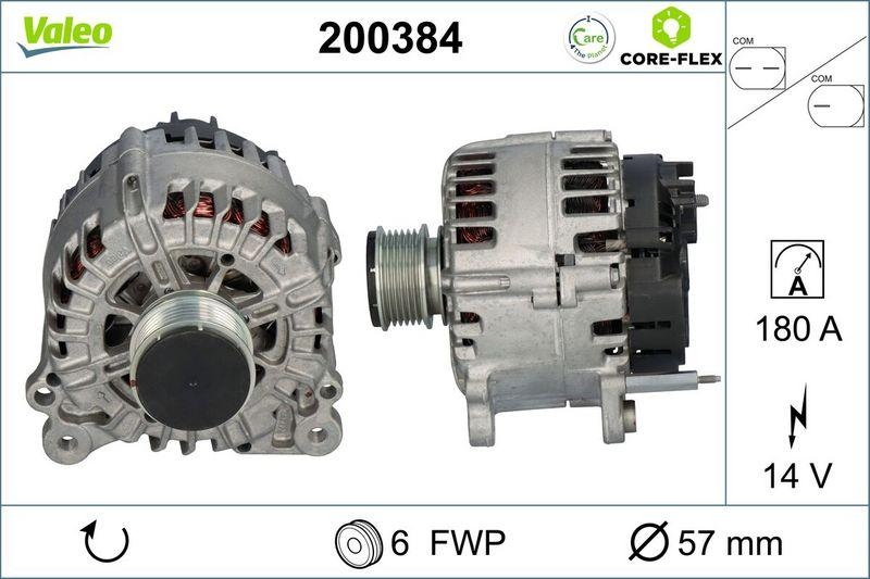 VALEO 200384 Generator - CORE-FLEX - VW