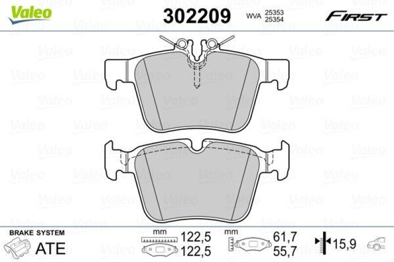 VALEO 302209 SBB-Satz FIRST