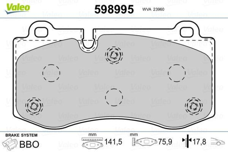 VALEO 598995 SBB-Satz PREMIUM