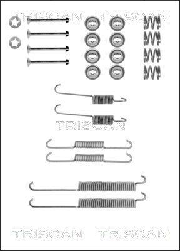 TRISCAN 8105 272532 Montagesatz F. Bremsbacken für Volvo 440/460