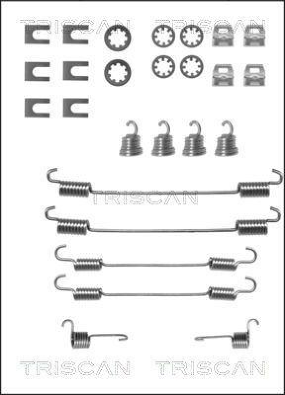 TRISCAN 8105 282524 Montagesatz F. Bremsbacken für Peugeot 405