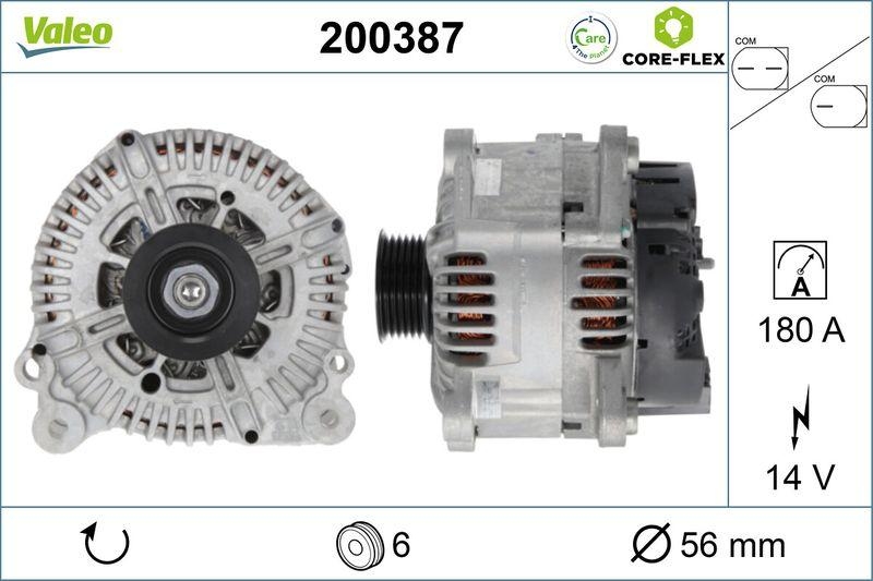 VALEO 200387 Generator - CORE-FLEX - VW