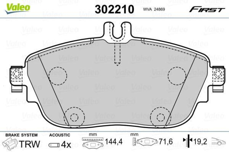 VALEO 302210 SBB-Satz FIRST