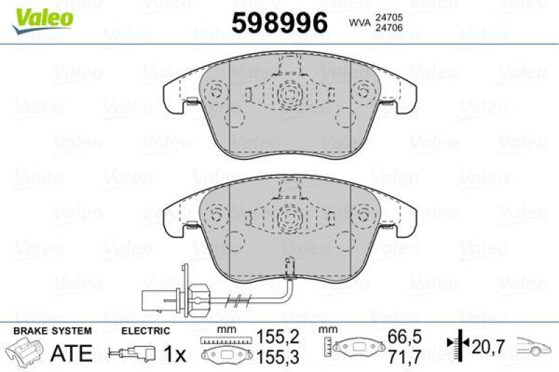 VALEO 598996 SBB-Satz PREMIUM