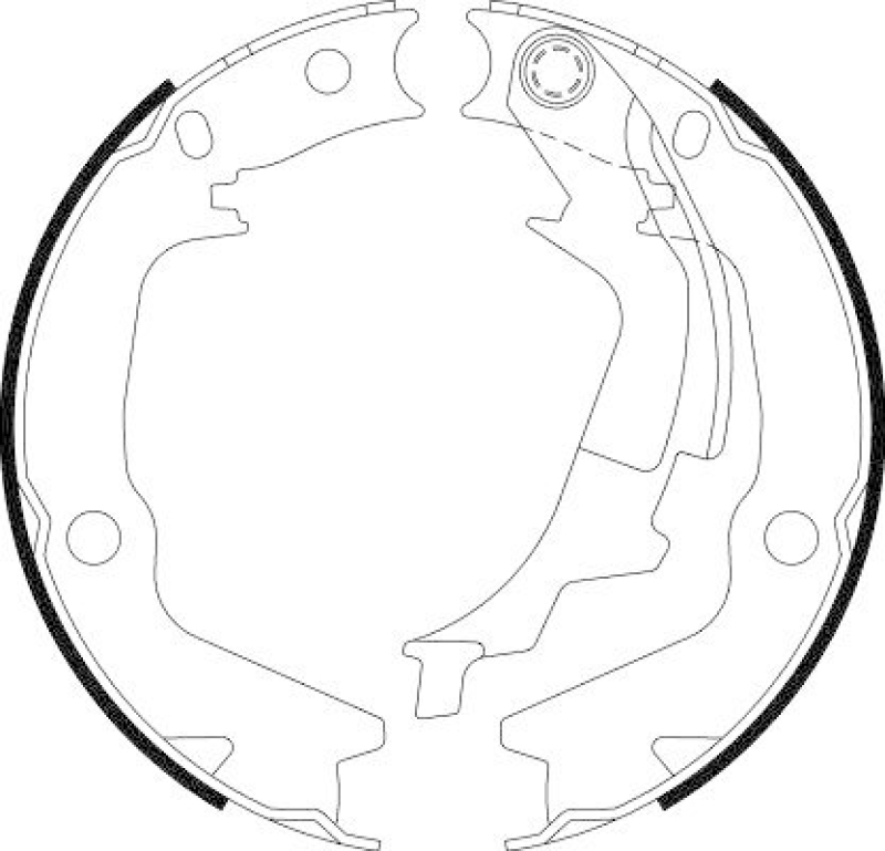 HELLA 8DA 355 050-131 Bremsbackensatz Feststellbremse